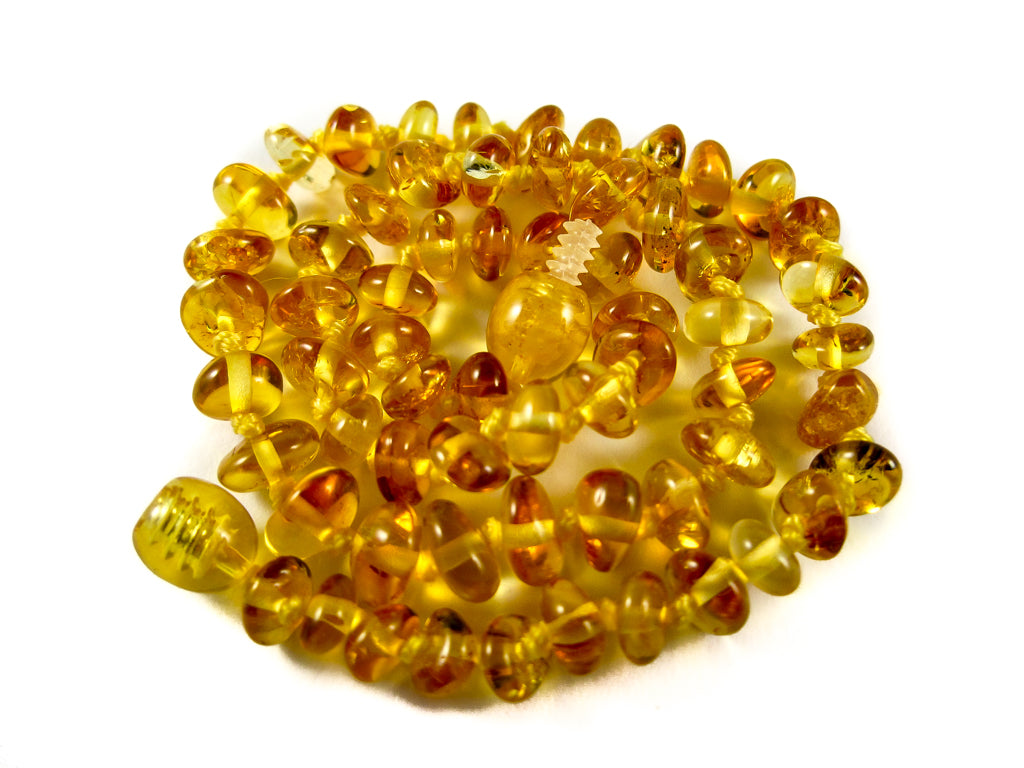 Genuine Handmade Amber Necklace, Lemon Beads, for Adults, Polished Beads, Gemstone, Healing properties, Nursing Mums, for Women