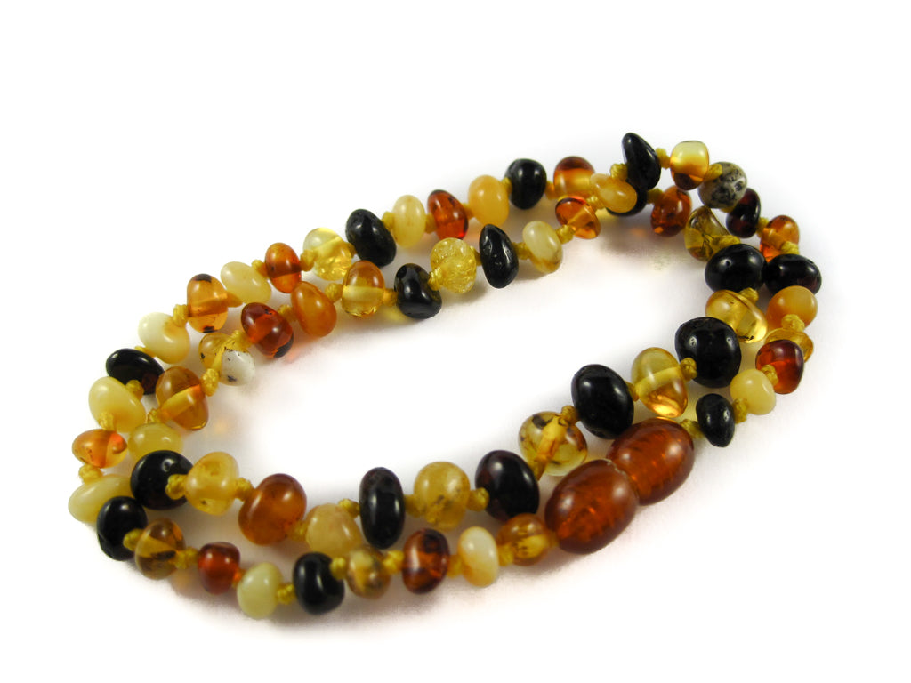 Genuine Handmade Amber Necklace, Multicolor Beads, for Adults, Polished Beads, Gemstone, Healing properties, Nursing Mums, for Women