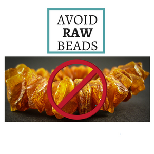 amber teething necklace safe - avoid raw beads - complete guide 2018