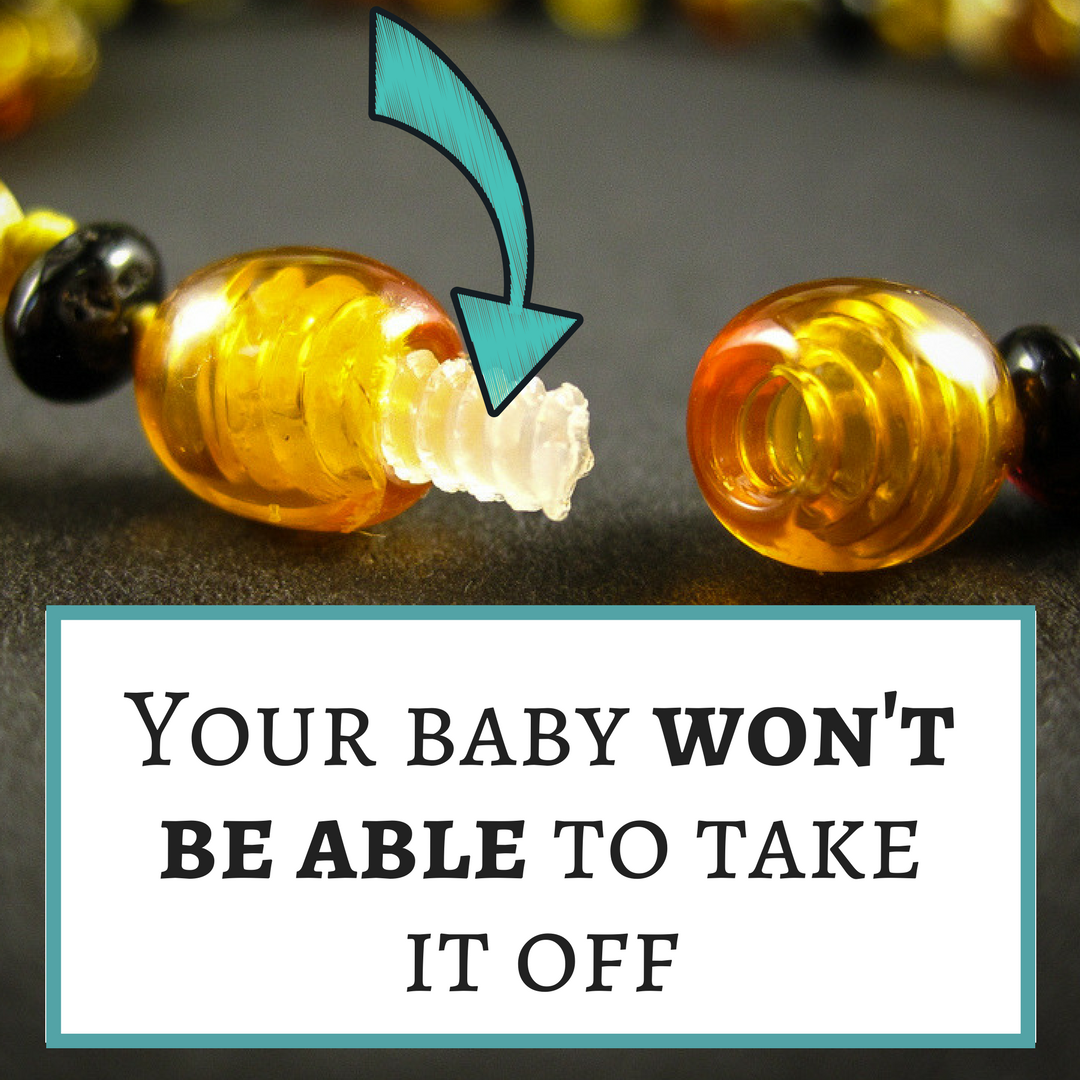 amber teething necklace safe - plastic screw clasp - complete guide 2018