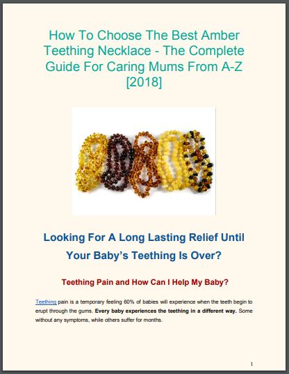 complete guide for caring mums for 2018 - the best and safest amber teething necklace tips and golden rules
